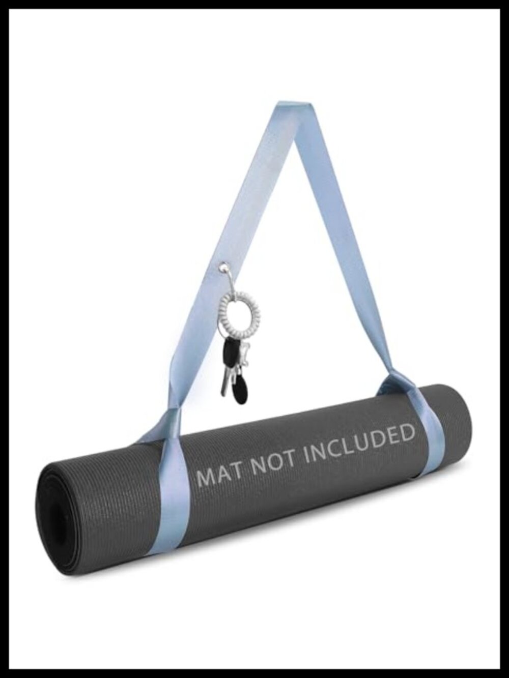 Yoga Mat Strap Carabiner Clip Adjustable Carrier Polyester